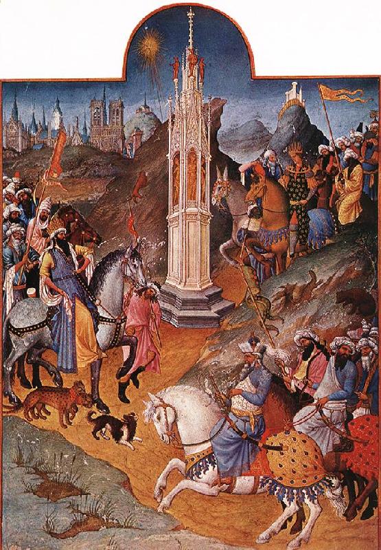 LIMBOURG brothers The Fall and the Expulsion from Paradise sg France oil painting art